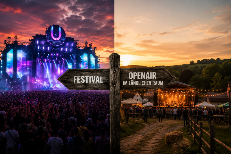 Festival oder OpenAir im ländlichen Raum – jede Veranstaltung hat ihre eigenen Regeln