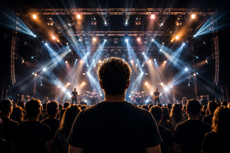 Nur ein Konzert anschauen – Mission gescheitert.